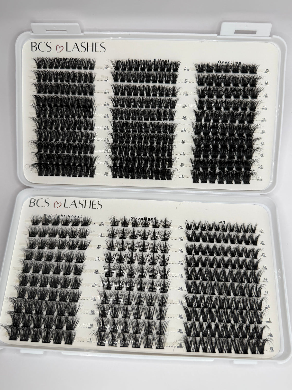 BCS Lashes book- 6 Styles- 10mm- 18mm Kit