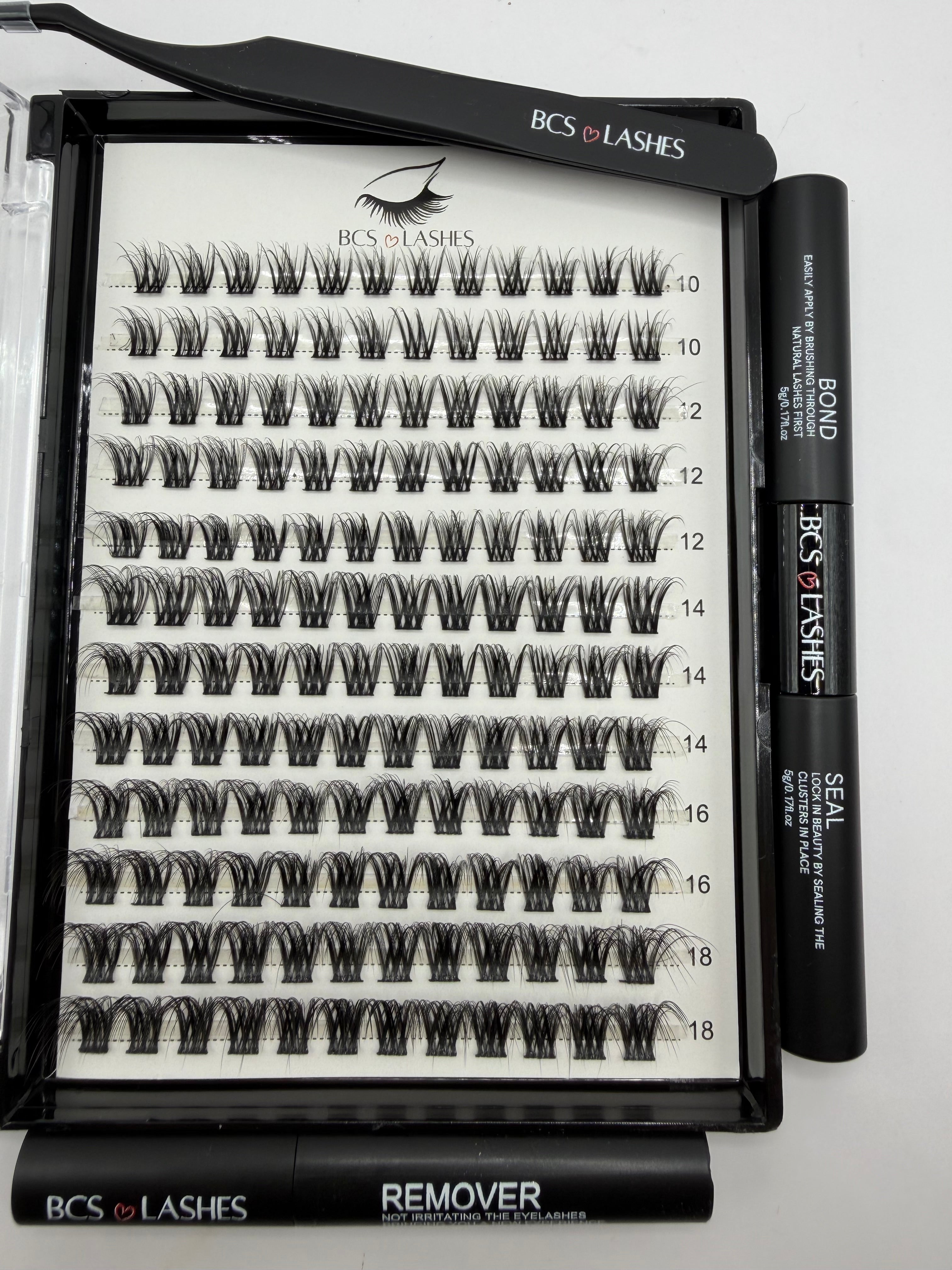 BCS Mocha Cold Brew Kit | Cluster Lash Set - BCS Lashes