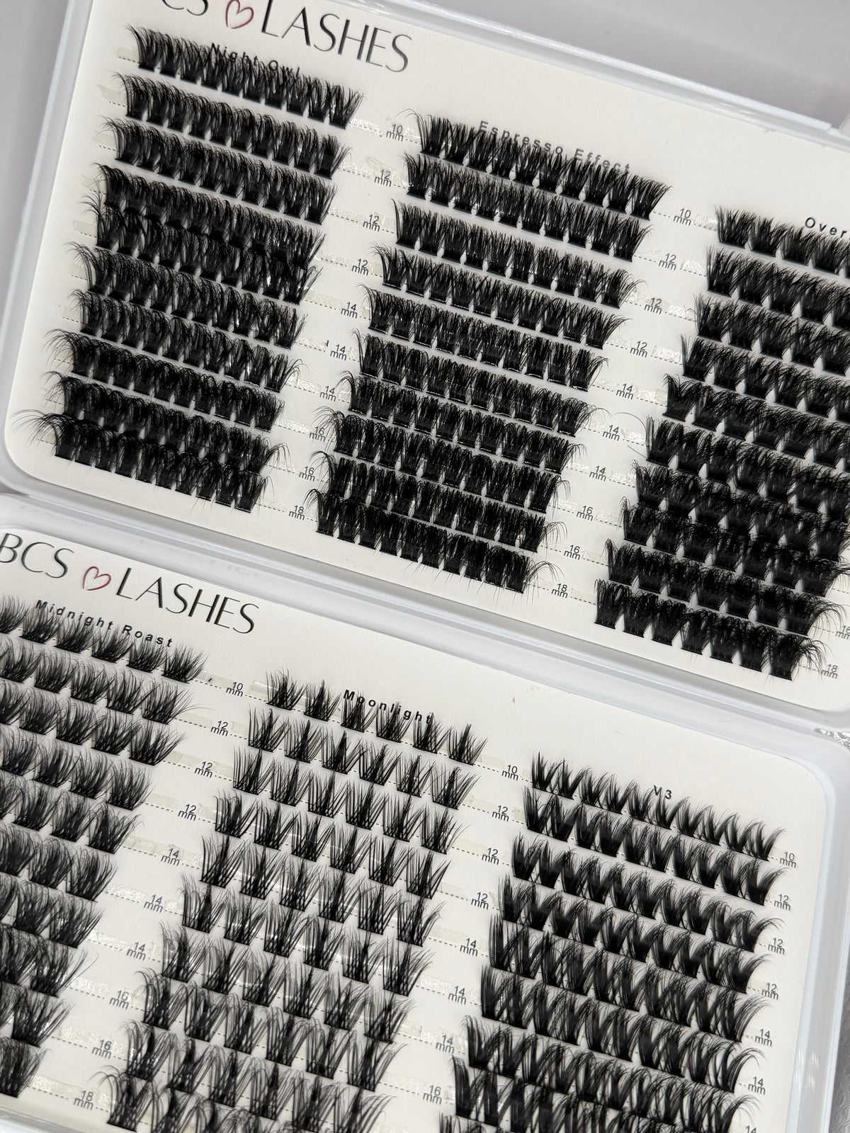 BCS Lashes book- 6 Styles- 10mm- 18mm Kit
