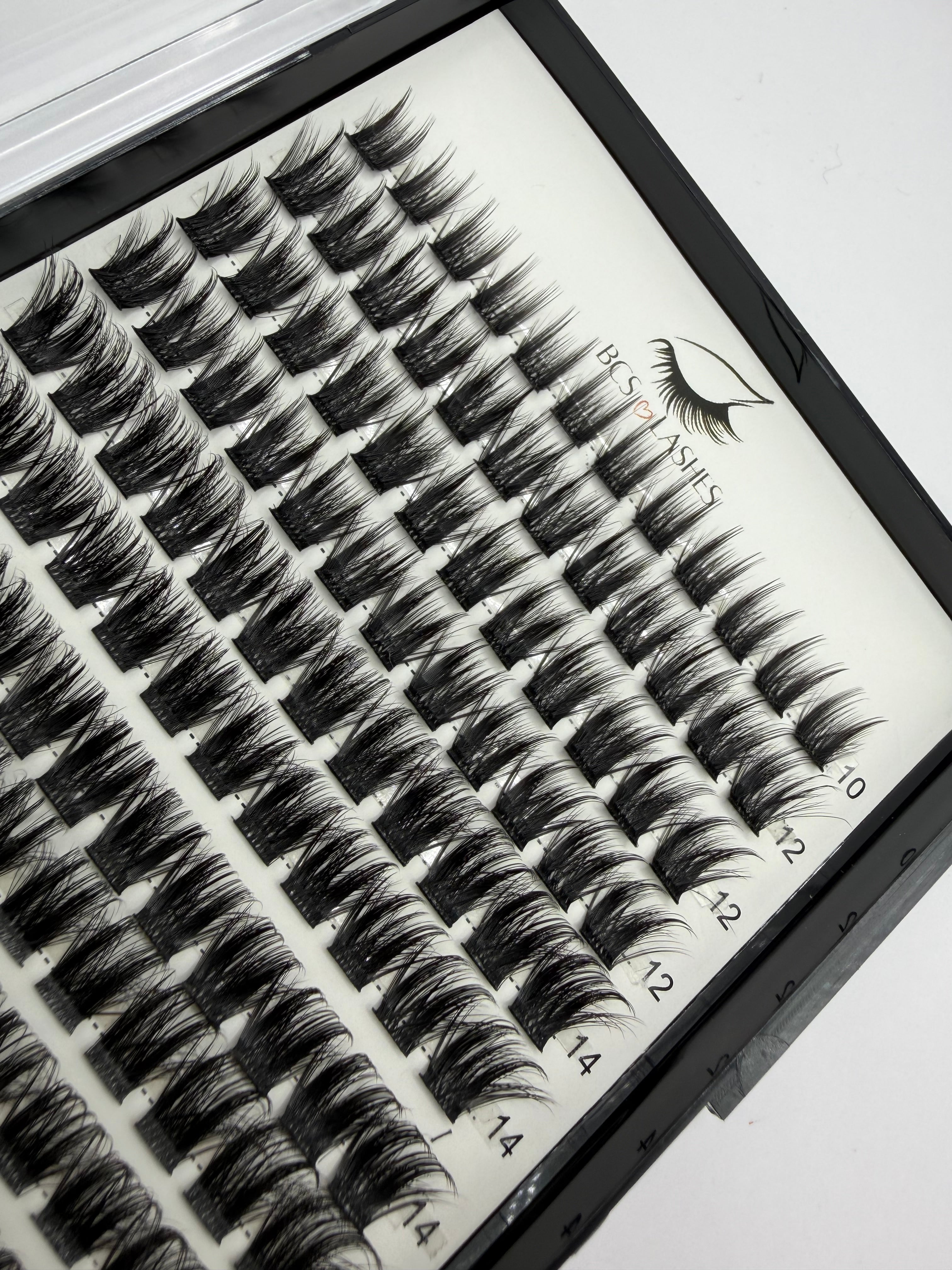 Double Glam Shot Kit | Mixed Cluster Lashes - BCS Lashes