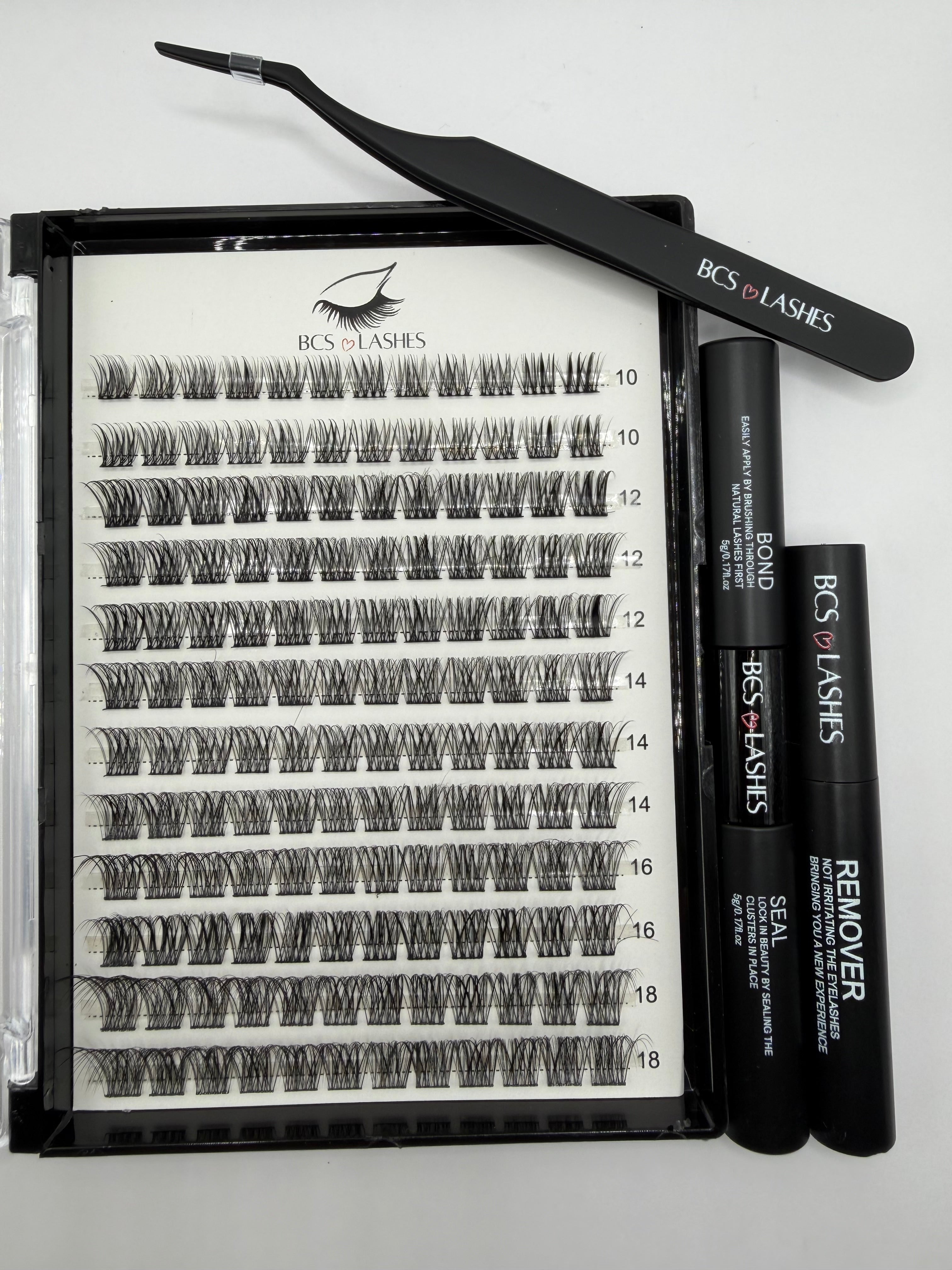 Wispy Vanilla Bean Kit | Mixed Cluster Lashes - BCS Lashes
